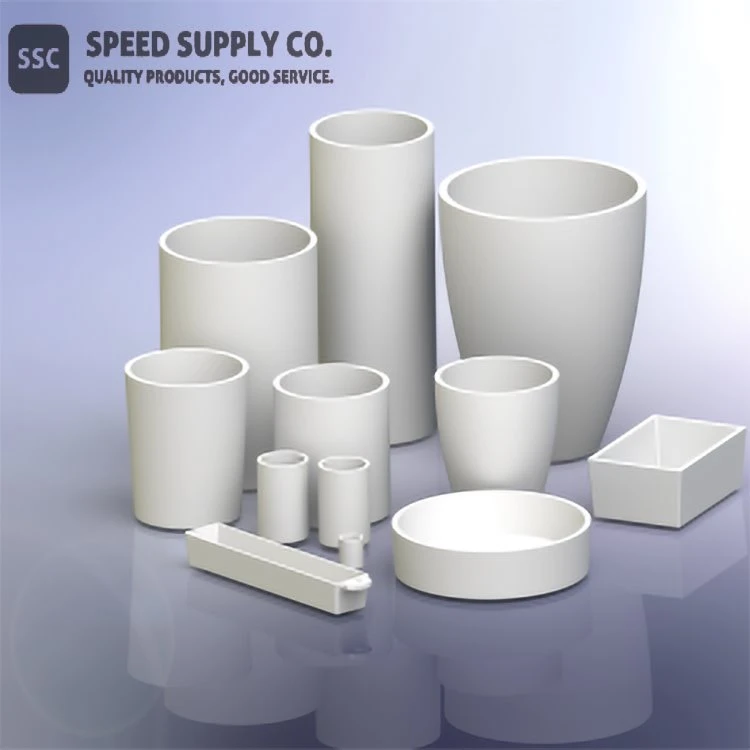8 Mol persen Yttria Stabilized Zirconia Crucible